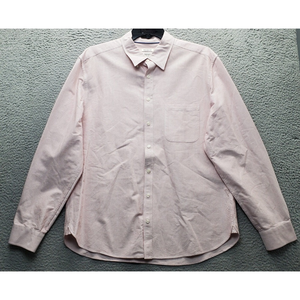 Jos. A. Bank Shirt Men XL Multi Striped Tailored Fit Long Sleeve Button Down EUC